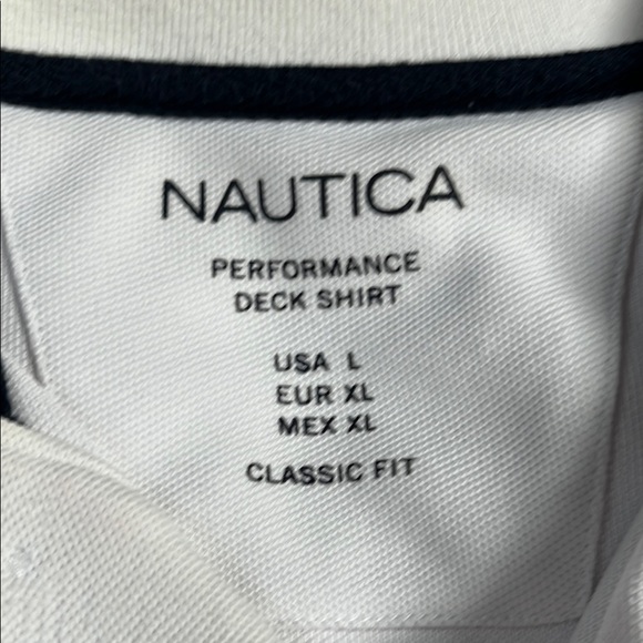 Nautica Men's, size large, White Polo Shirt - Picture 4 of 4